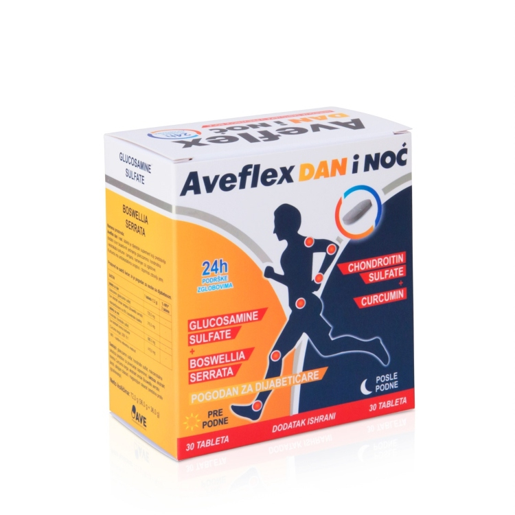 Aveflex Dan i noć tableta - 30 tableta za dan i  30 tableta za noć